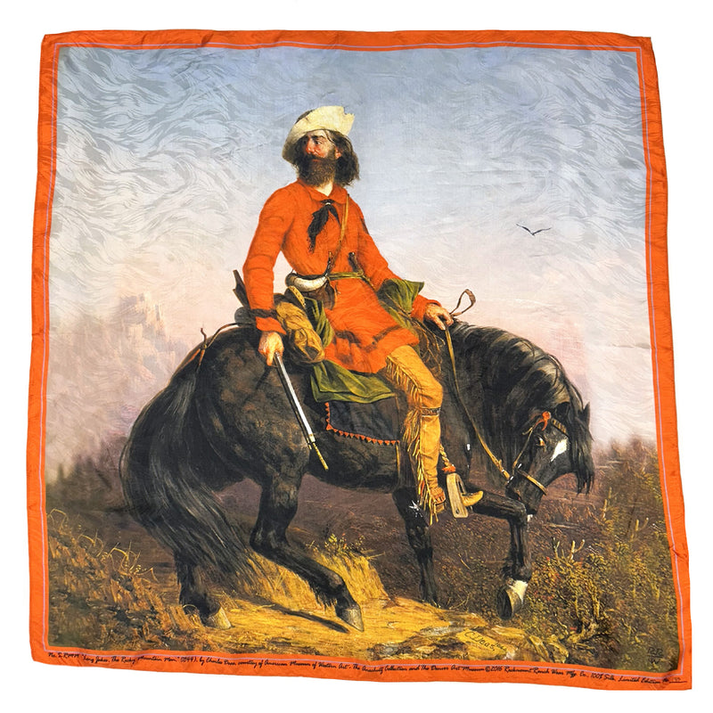 Limited-Edition Rocky Mountain Man Silk Scarf by Charles Deas