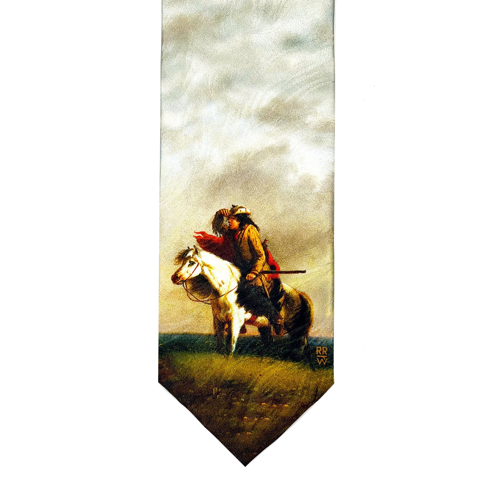 Limited-Edition the Lost Greenhorn Silk Tie by Alfred Jacob Miller