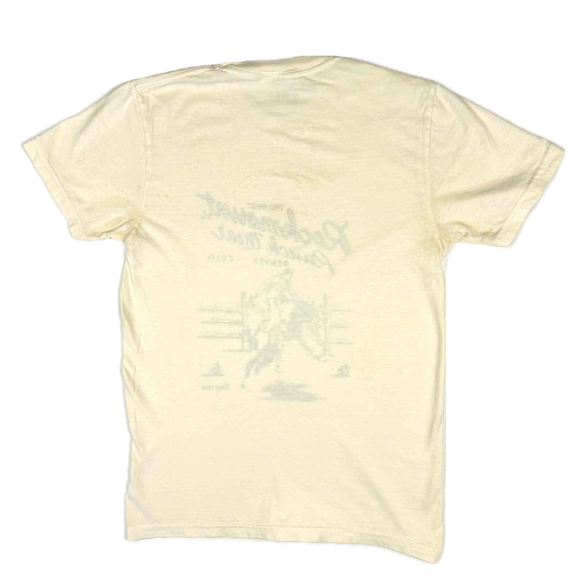 Men's Cream Rockmount Bronc 100% Cotton Western T-Shirt