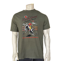 Men's Rockmount Bronc 100% Cotton Green Western T-Shirt