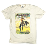 Men's Cream Vintage Bronc Western T-Shirt