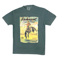 Men's Teal Vintage Bronc Western T-Shirt
