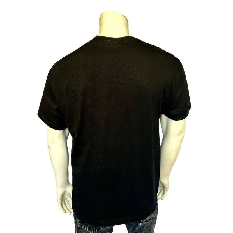 Men's Black Rockmount Bronc 100% Cotton Western T-Shirt