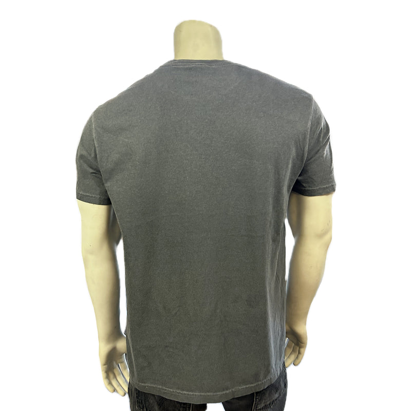 Rockmount Men's Charcoal 100% Cotton Bison Western T-Shirt