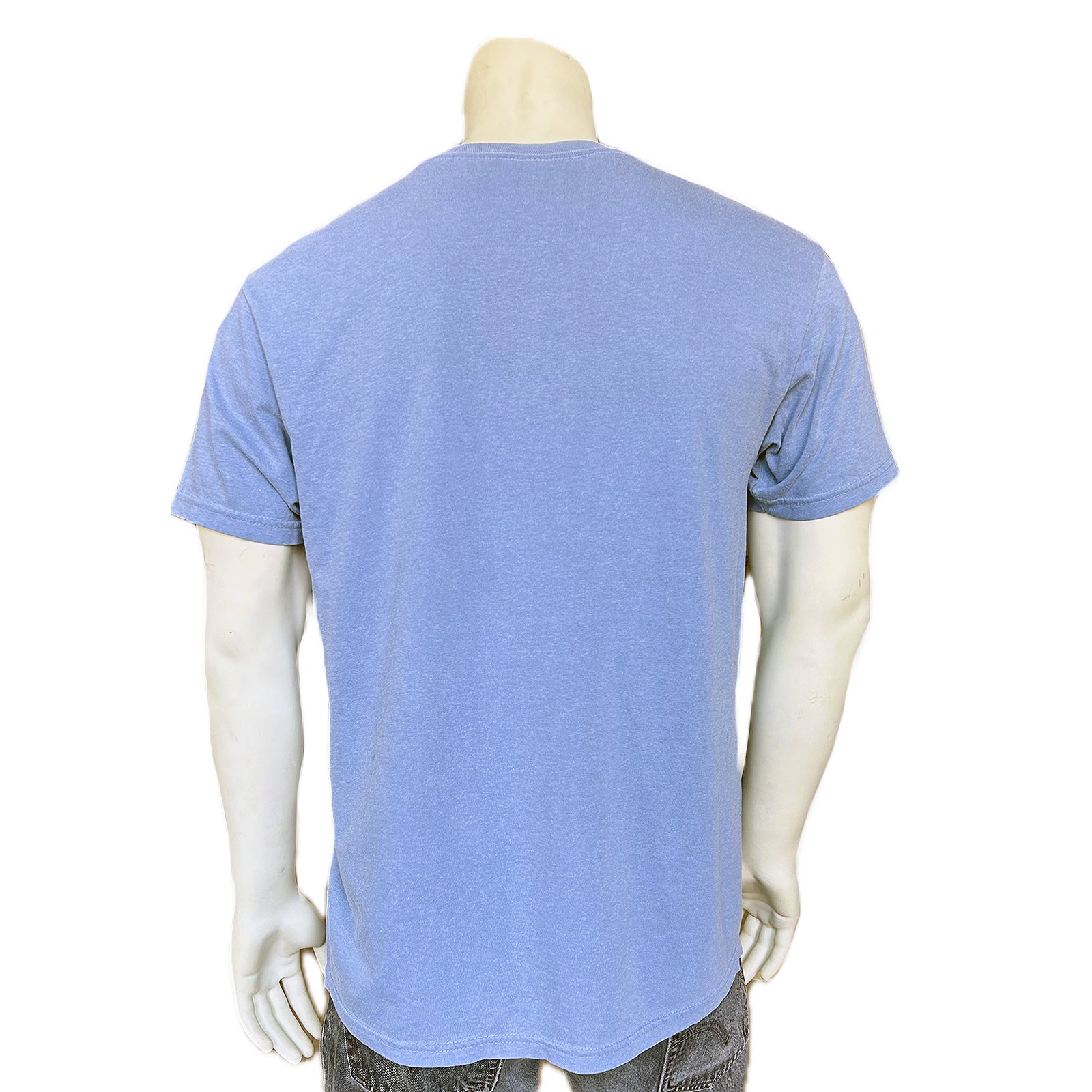 Men's Blue 100% Cotton Chief Western T-Shirt