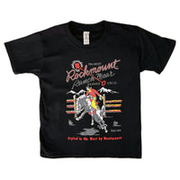 Kid's Black 100% Cotton Rockmount Bronc Western T-Shirt