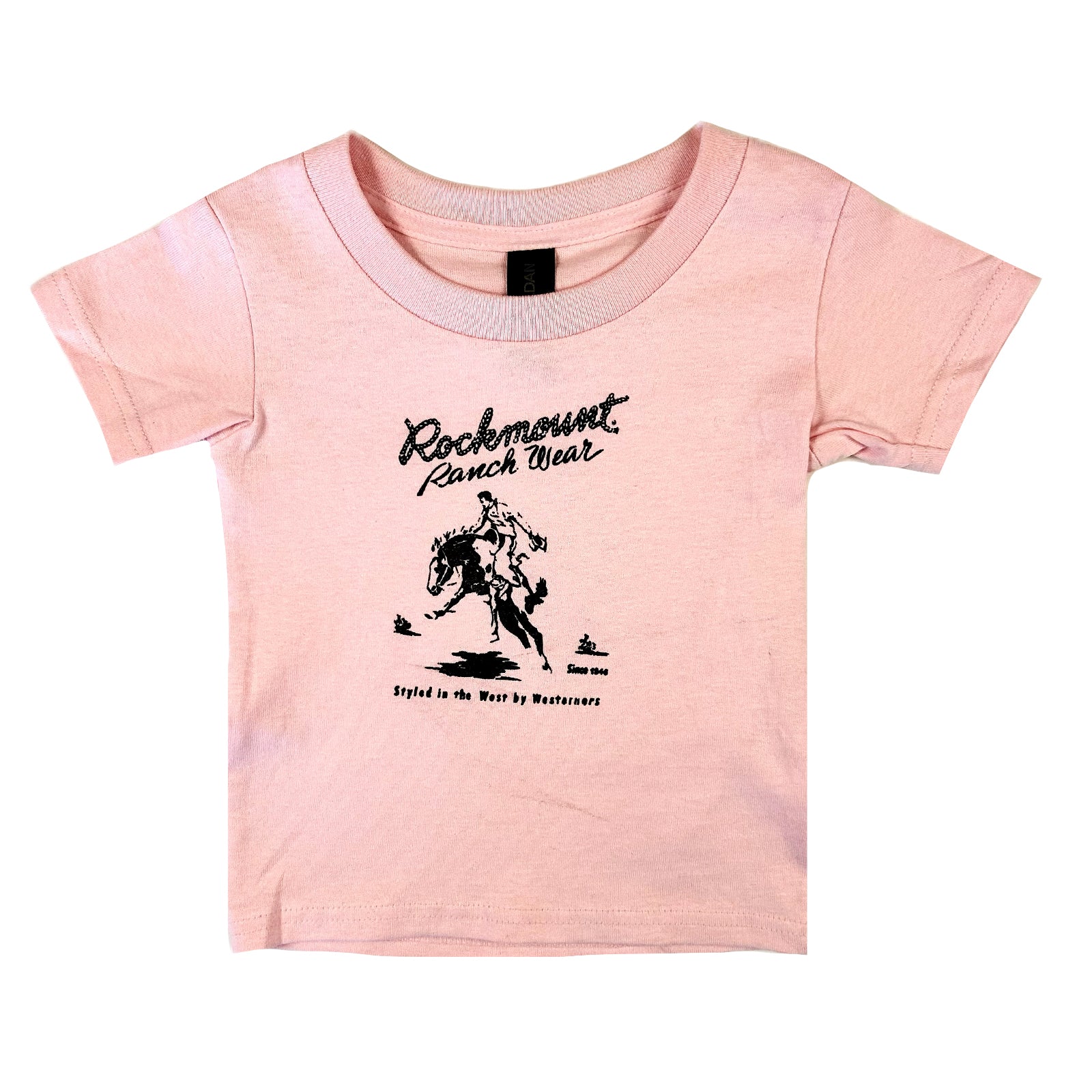 Toddler Pink Rockmount Bronc 100% Cotton Western T-Shirt