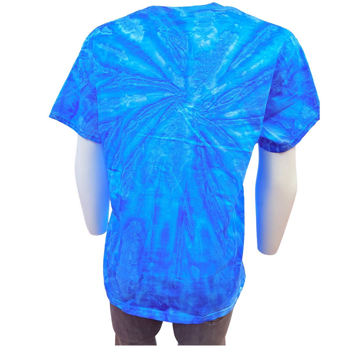 Men's Rockmount Bronc 100% Cotton Tie Dye Blue Western T-Shirt