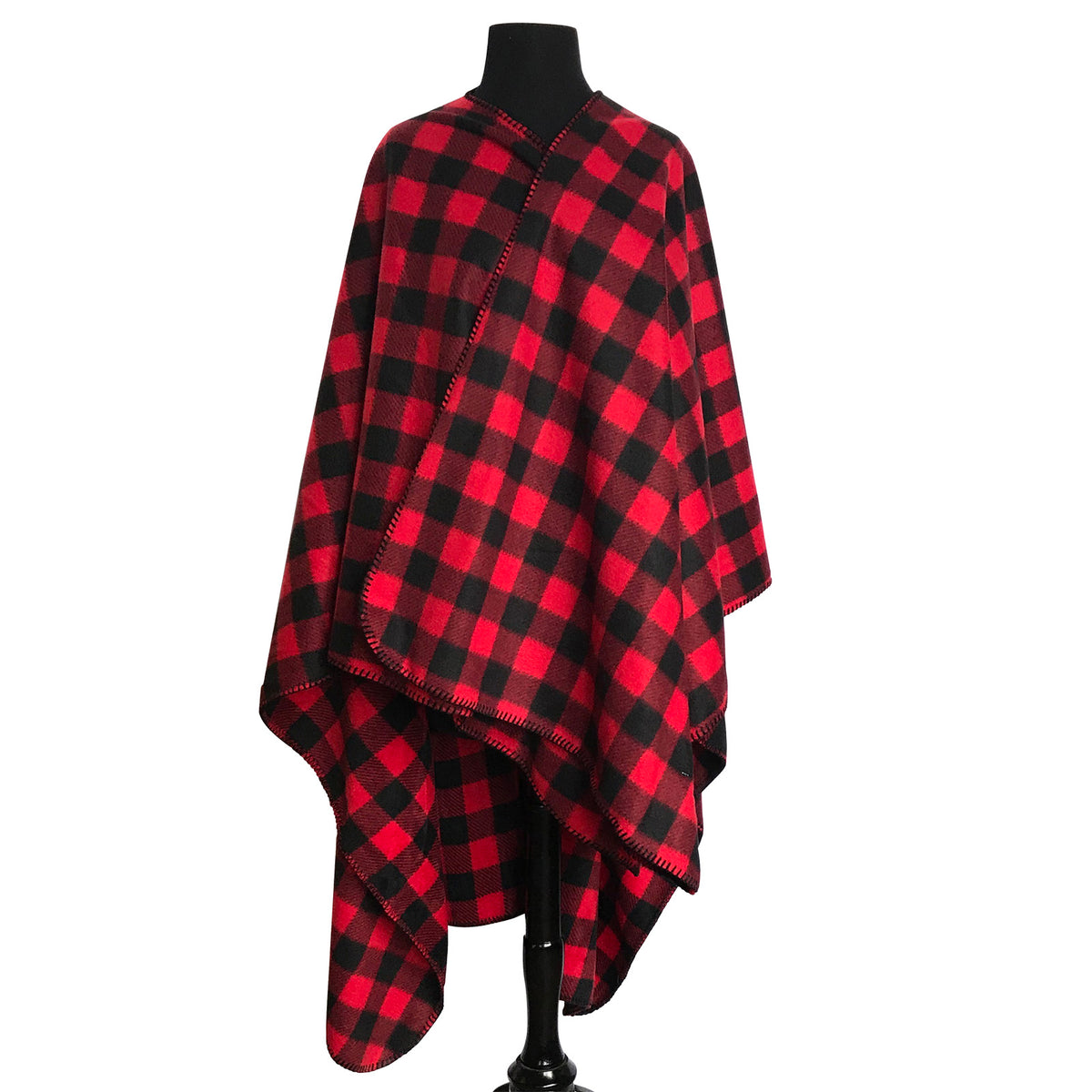 Rockmount Men's Red & Black Buffalo Check Fleece Western Shirt