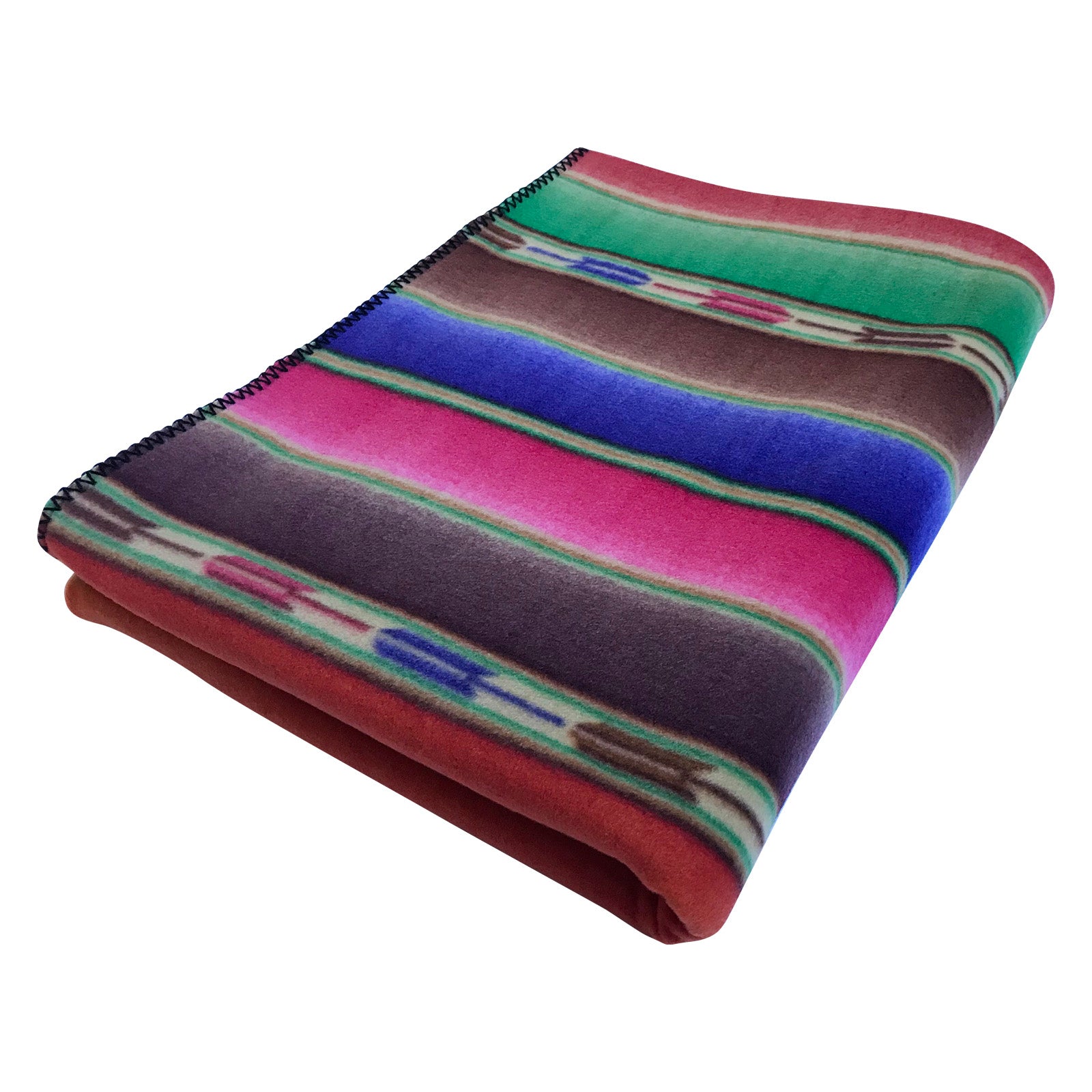 Native Serape Pattern Fleece Western Blanket - Rockmount