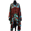 Native Pattern Fleece Western Poncho - Rockmount