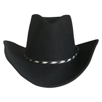 Crushable Black Felt Western Cowboy Hat - Rockmount