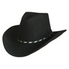 Crushable Black Felt Western Cowboy Hat - Rockmount
