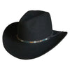 Crushable Black Felt Denver Western Cowboy Hat - Rockmount