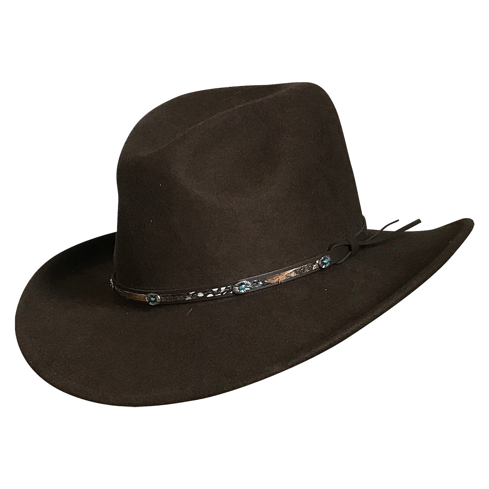 Crushable Brown Felt Denver Western Cowboy Hat - Rockmount