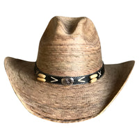 Palm Leaf Straw 2-Tone Pinch Western Cowboy Hat - Rockmount