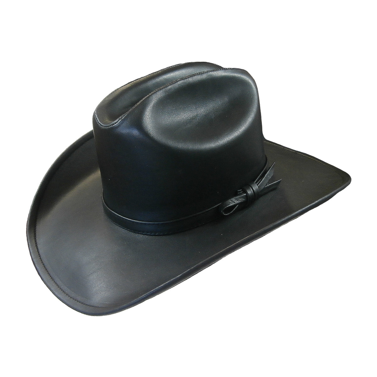 Black Leather Western Cowboy Hat - Rockmount