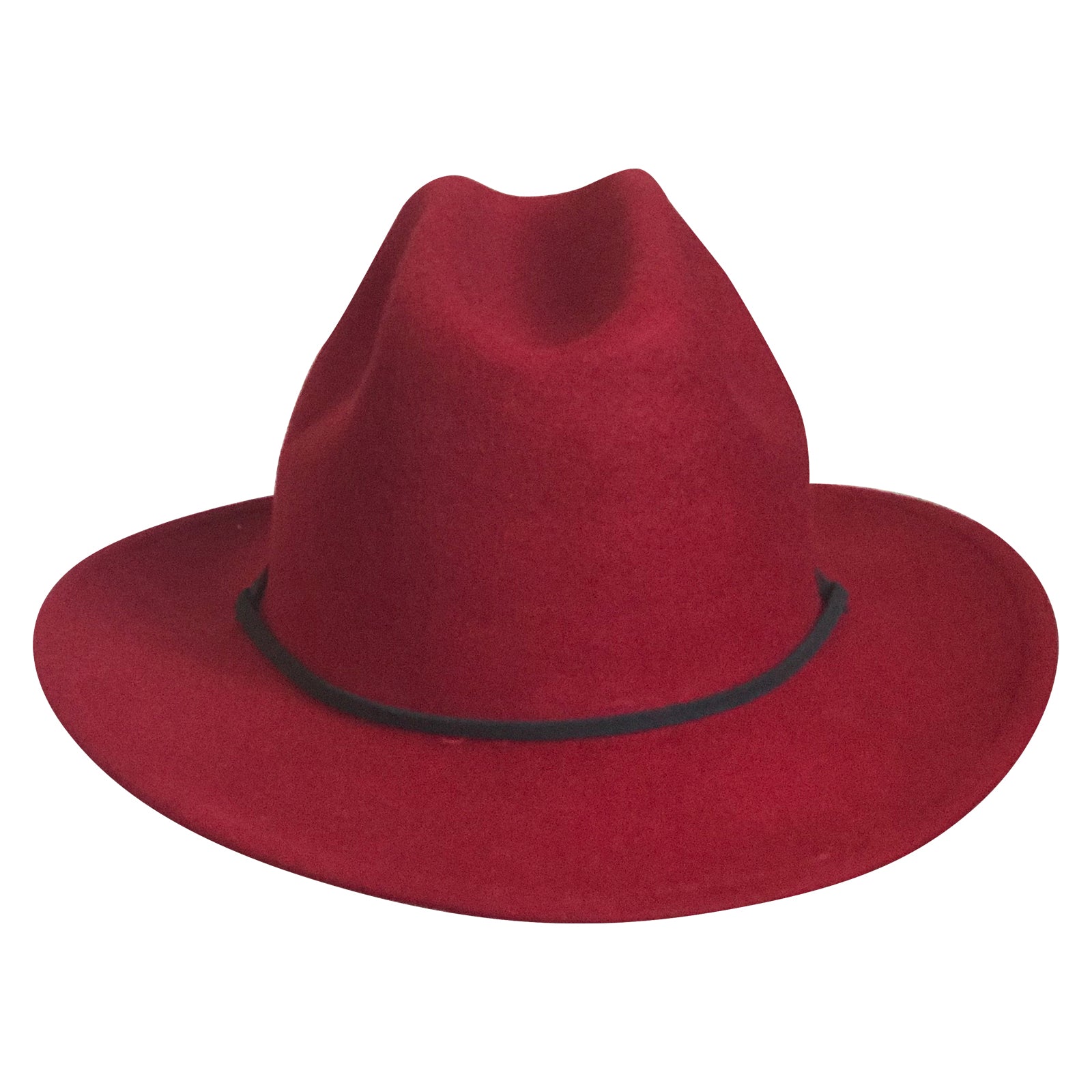 Kid's Red Felt Western Cowgirl Hat with Chin Strap - Rockmount