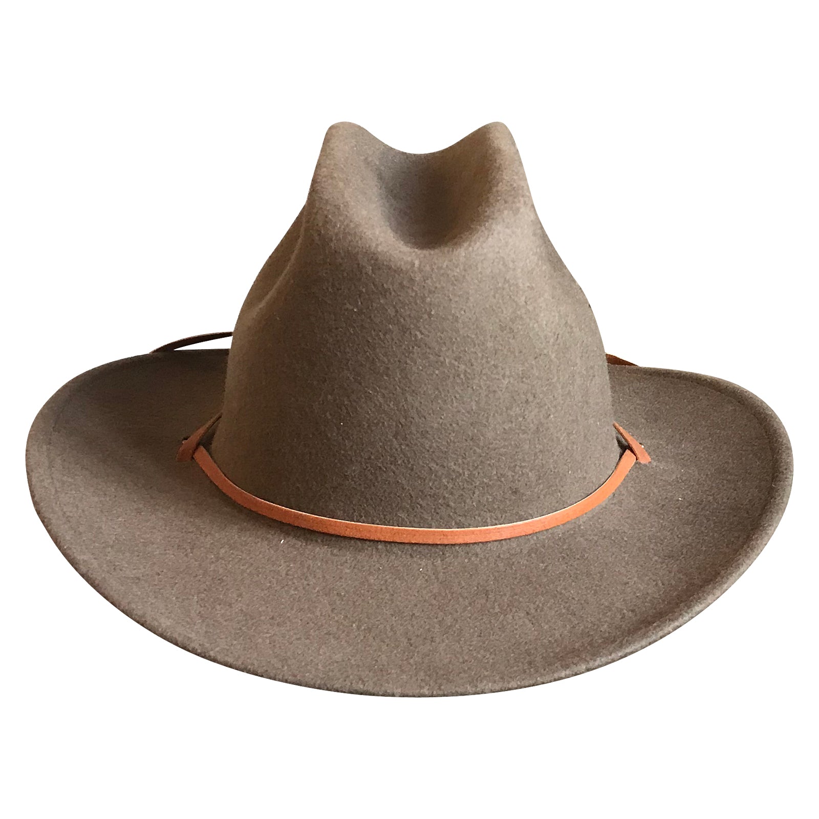 Kid's Sorrel Felt Western Cowboy Hat with Chin Strap - Rockmount