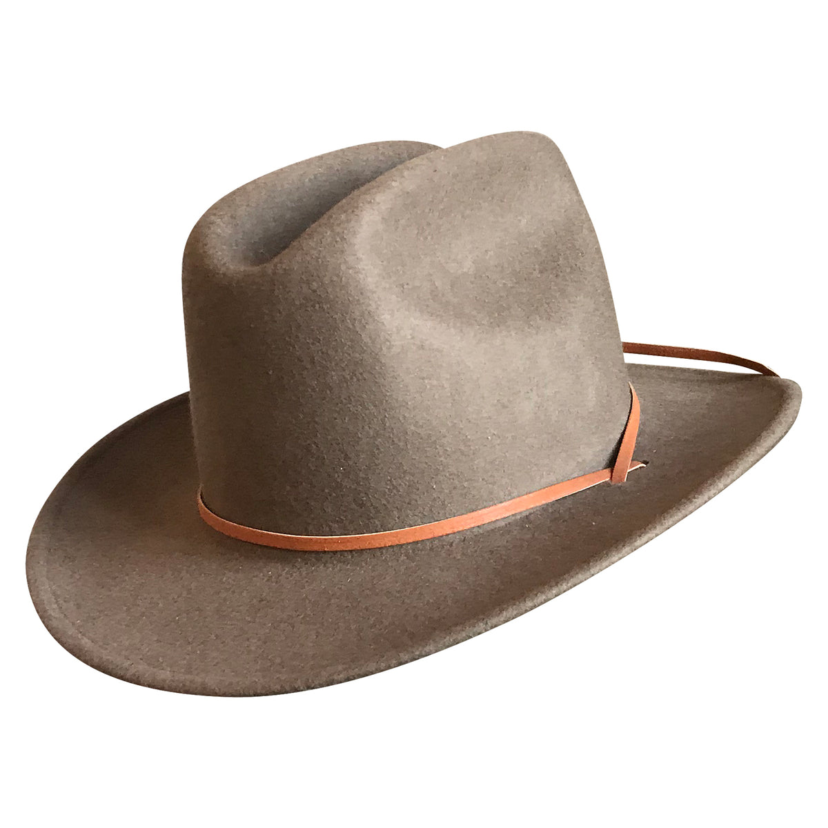 Kid's Sorrel Felt Western Cowboy Hat with Chin Strap - Rockmount