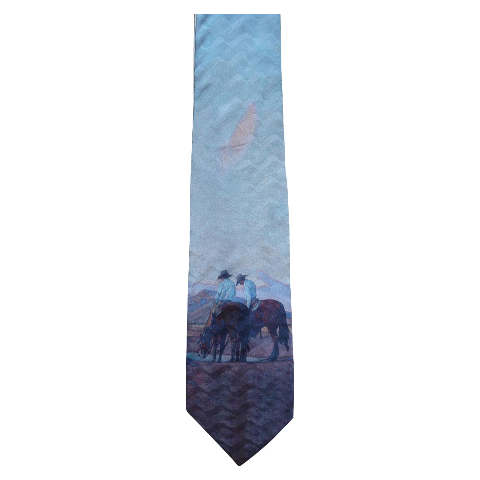 Limited-Edition the Waterhole Silk Tie by Howard Post - Rockmount