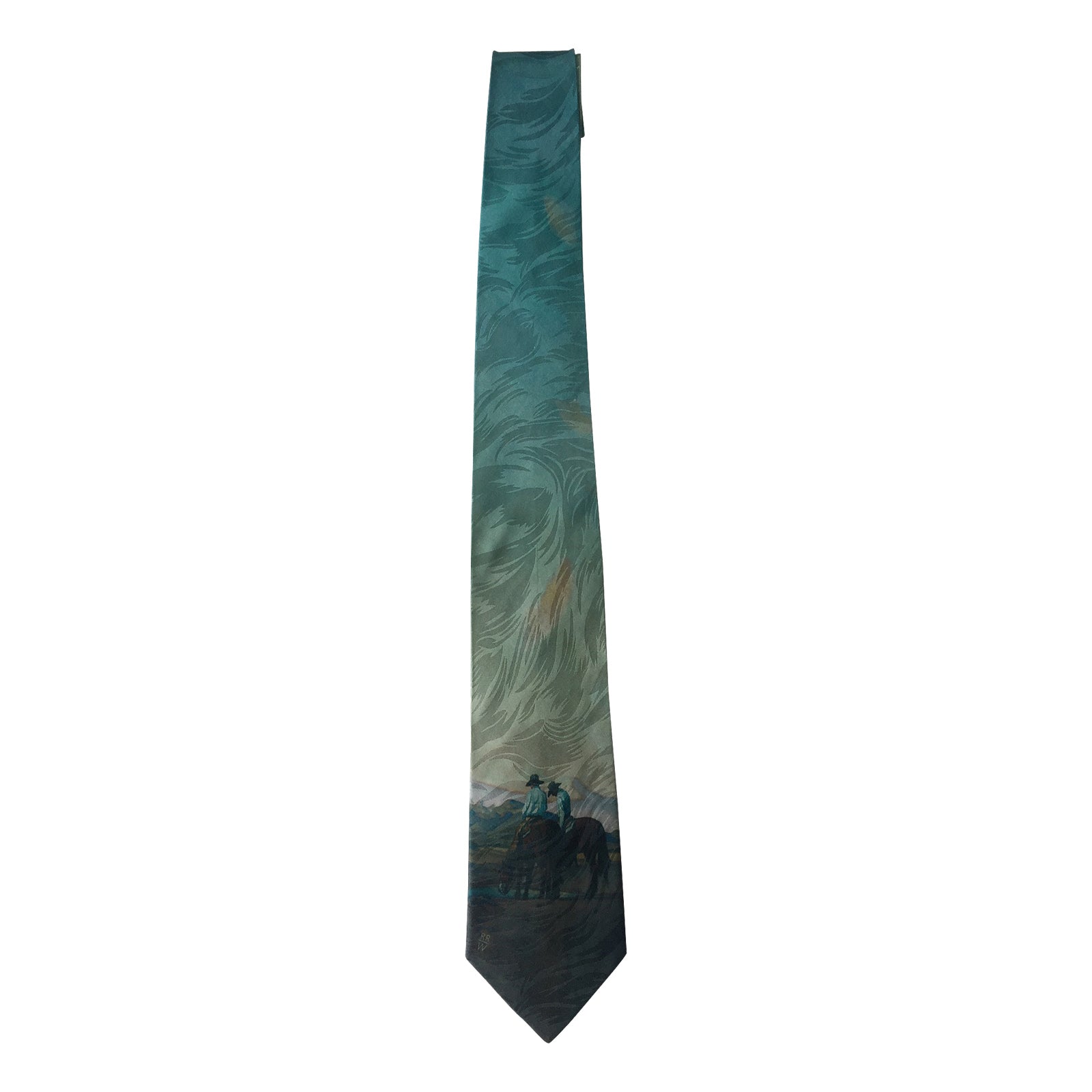 Limited-Edition the Waterhole Silk Tie by Howard Post - Rockmount