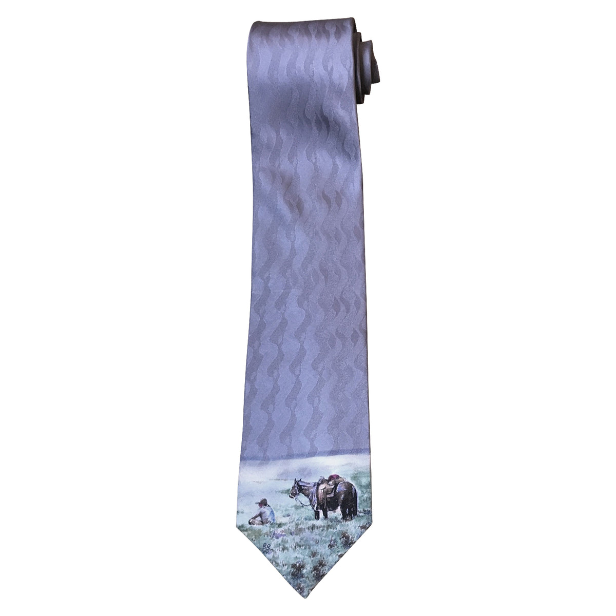 Limited-Edition Silk Sagebrush Picnic Silk Tie by Teal Blake - Rockmount