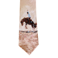 Limited-Edition National Cowboy Day Silk Tie by Joelle Smith - Rockmount