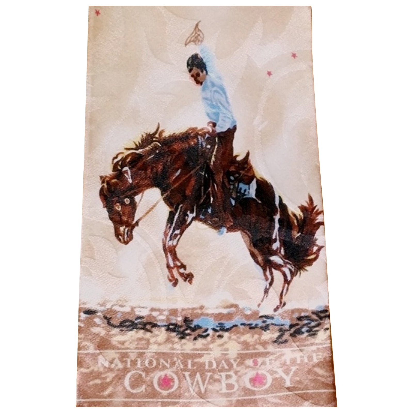Limited-Edition National Cowboy Day Silk Tie by Joelle Smith - Rockmount