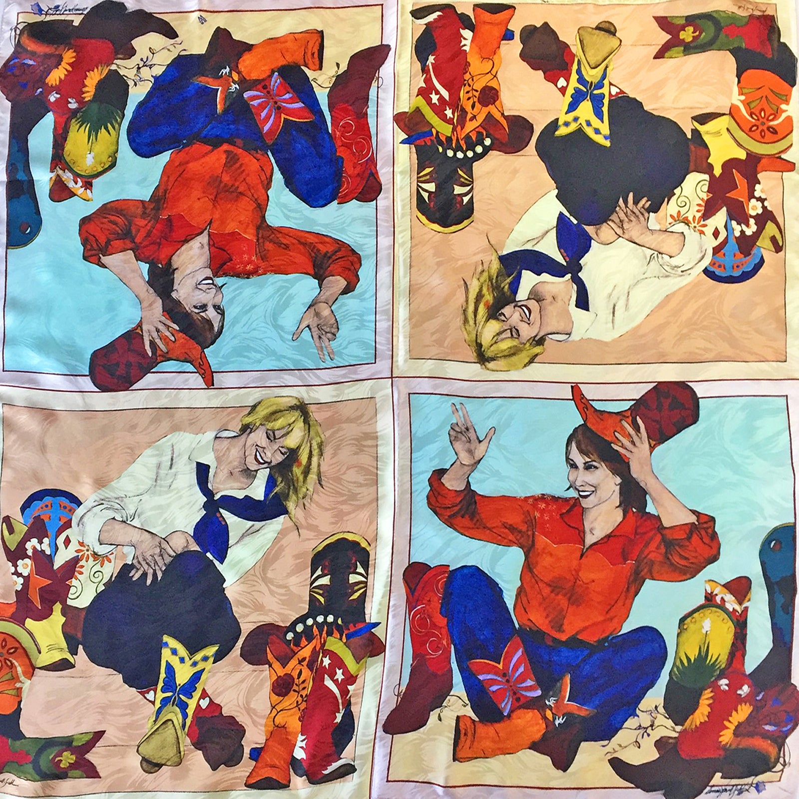 Limited-Edition Soul Searching Silk Scarf by Donna Howell-Sickles - Rockmount