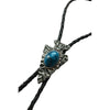 Silver Arrowhead with Turquoise Inlay Western Bolo Tie - Rockmount