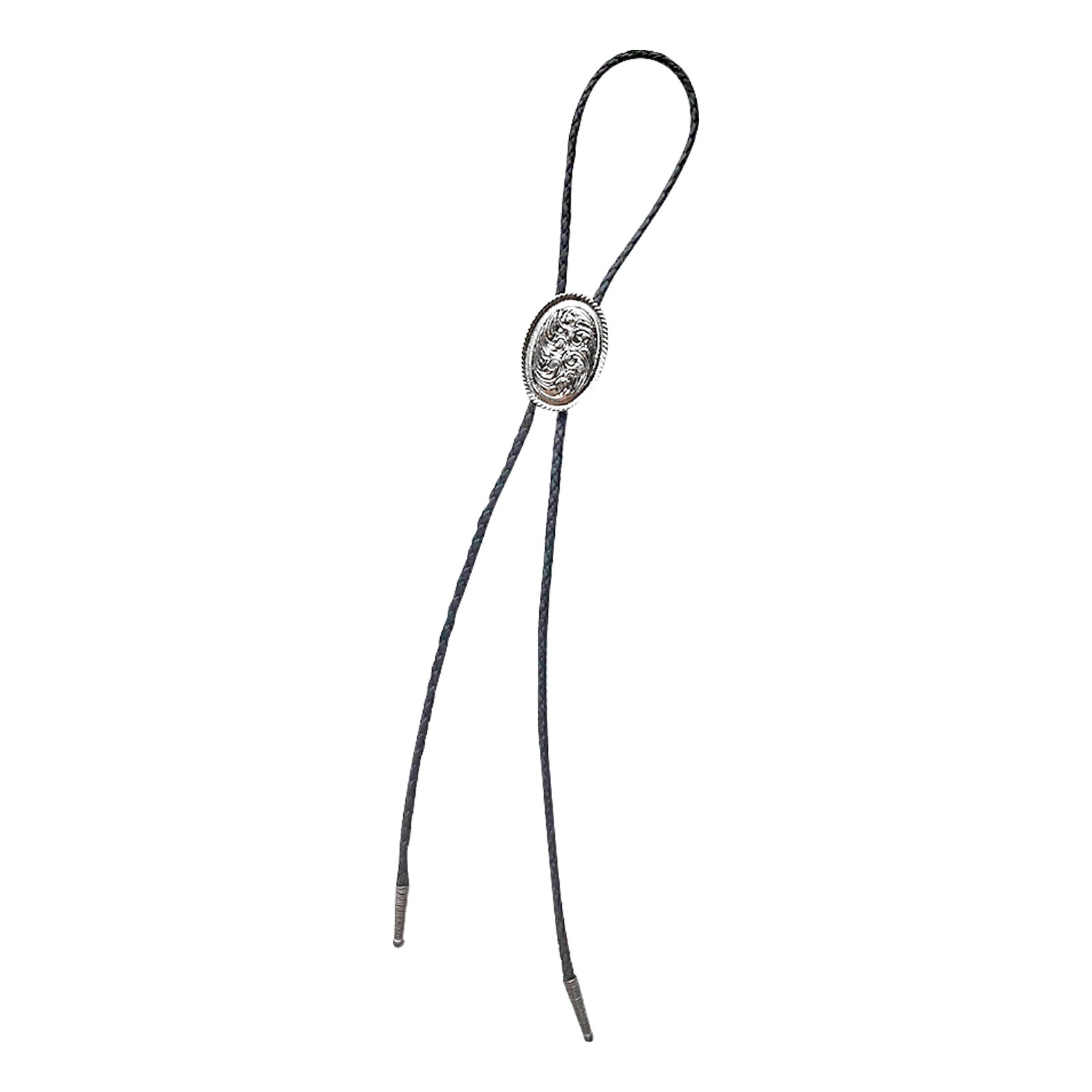 Silver Concho Western Bolo Tie