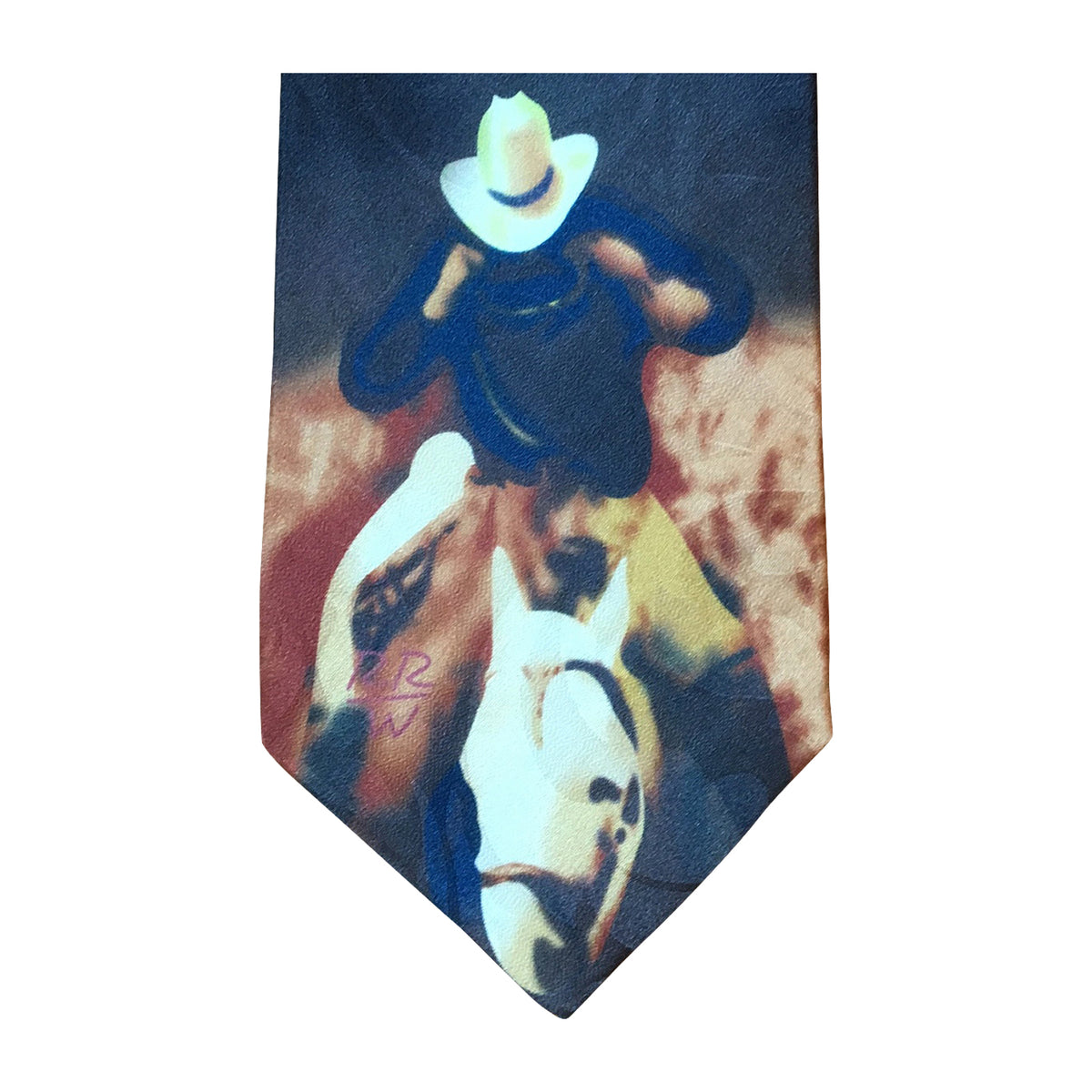 Limited-Edition Piggin' String Cowboy Silk Tie - Rockmount