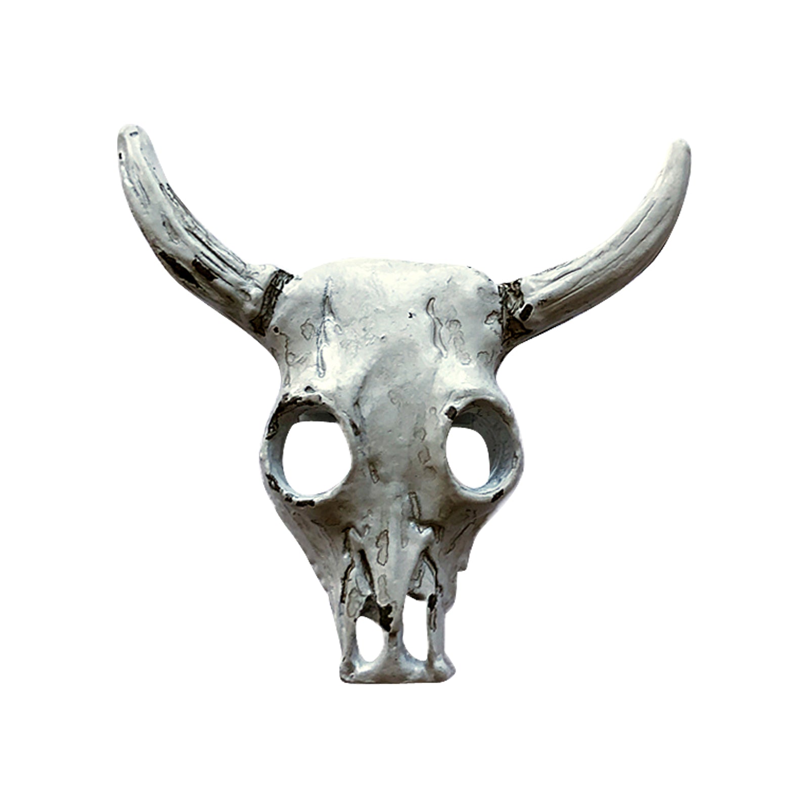 Ivory White Steer Skull Western Bolo Tie - Rockmount
