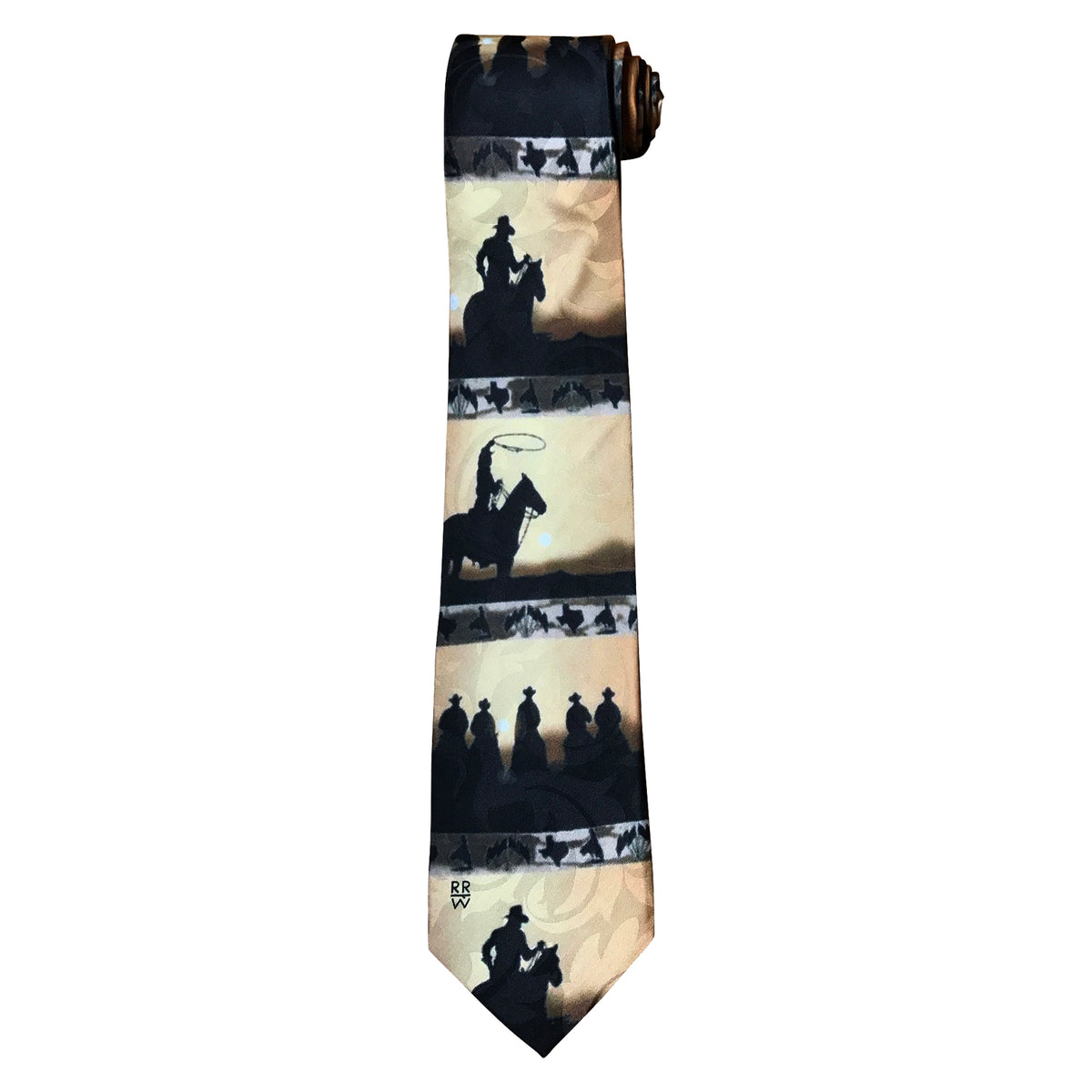Limited-Edition Trail Riders Silhouette Silk Tie - Rockmount