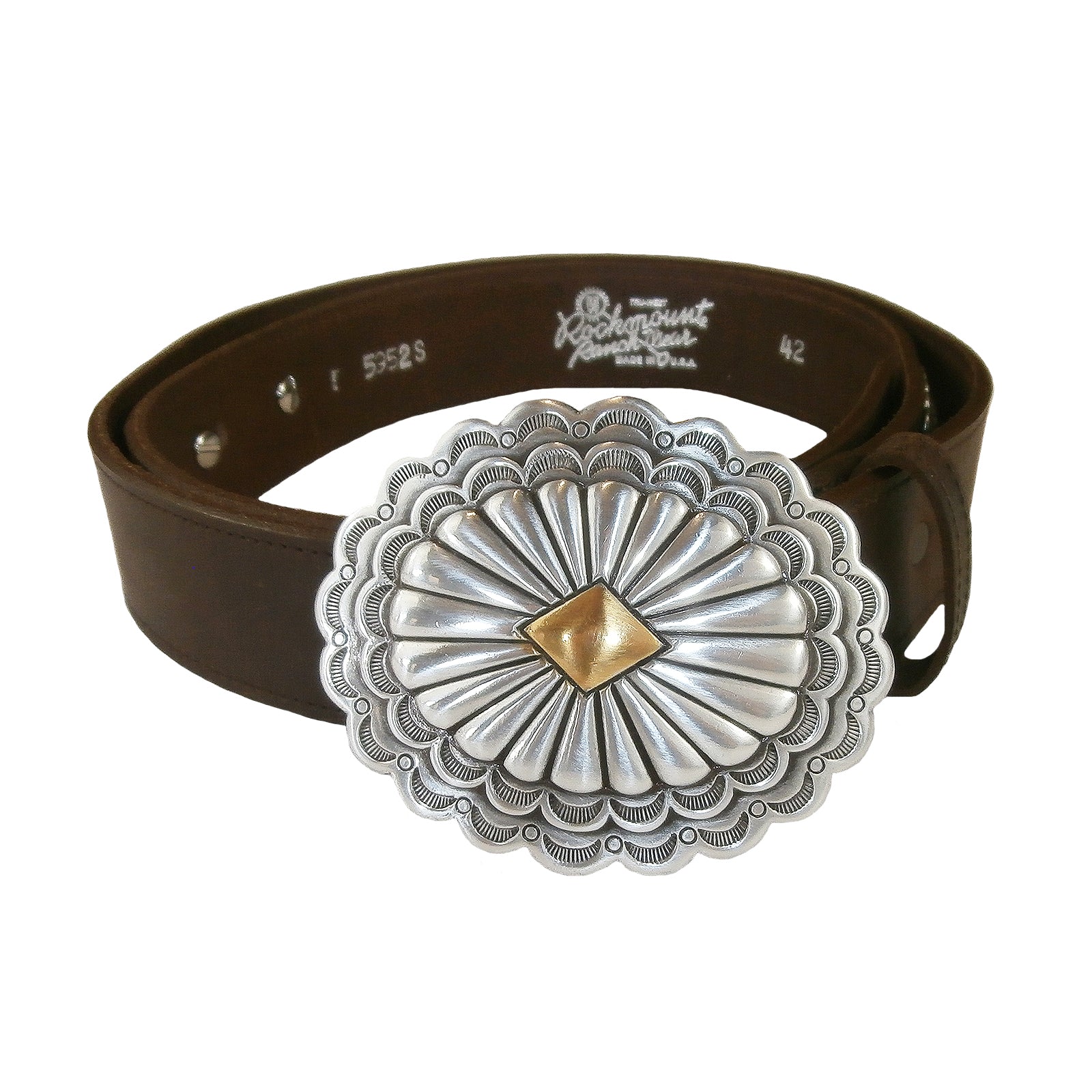 Rockmount Distressed Leather Concho Belt