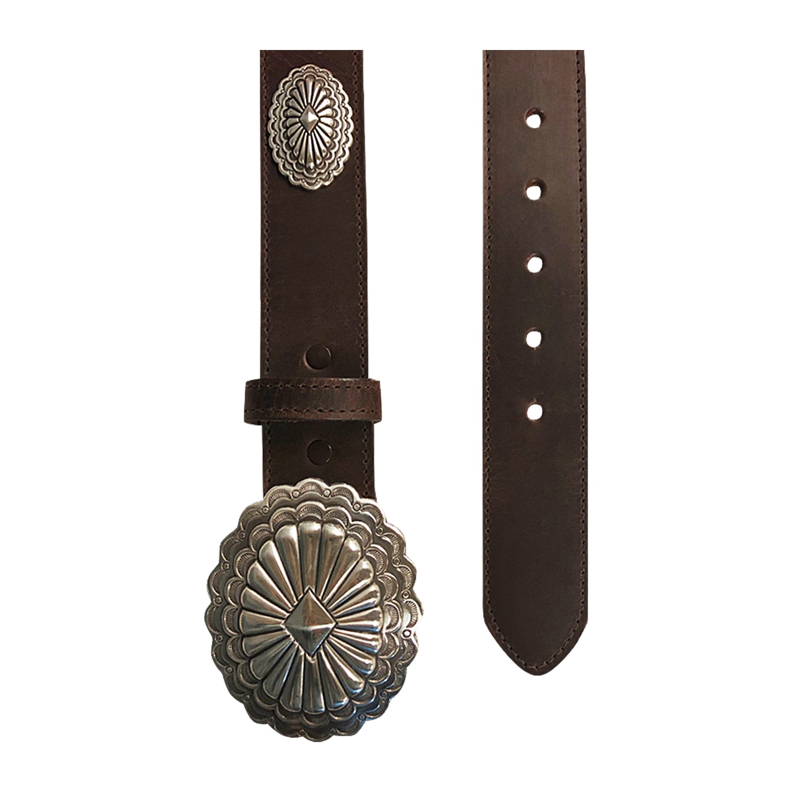 Rockmount Distressed Leather Concho Belt