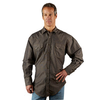 Men's Extra-Fine Cotton Black Chambray Western Shirt - Rockmount