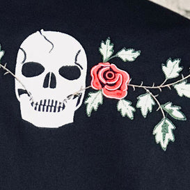 Men’s Skulls & Roses Vintage Embroidered Western Shirt - Rockmount