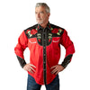 Men's Vintage 2-Tone Red Roses Embroidery Western Shirt - Rockmount