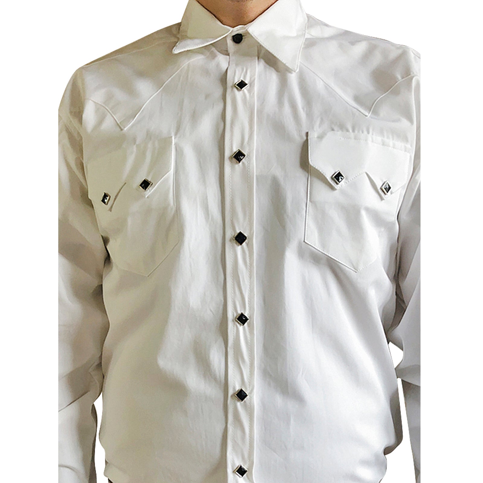 White pearl snap men's on sale shirt