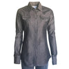 Women's Extra-Fine Cotton Black Chambray Western Shirt - Rockmount