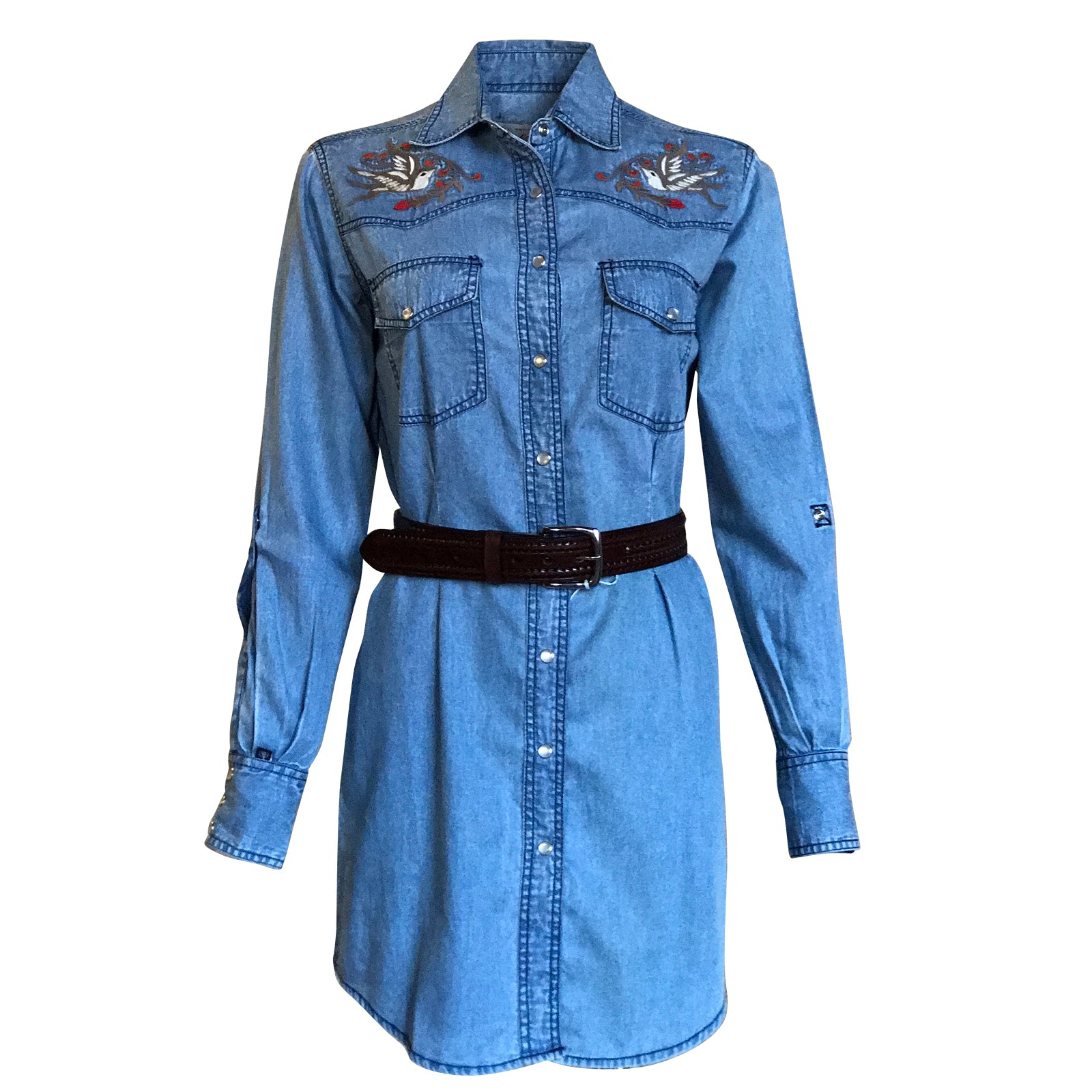 Western Jean Shirt Shift Dress for Women | Old Navy