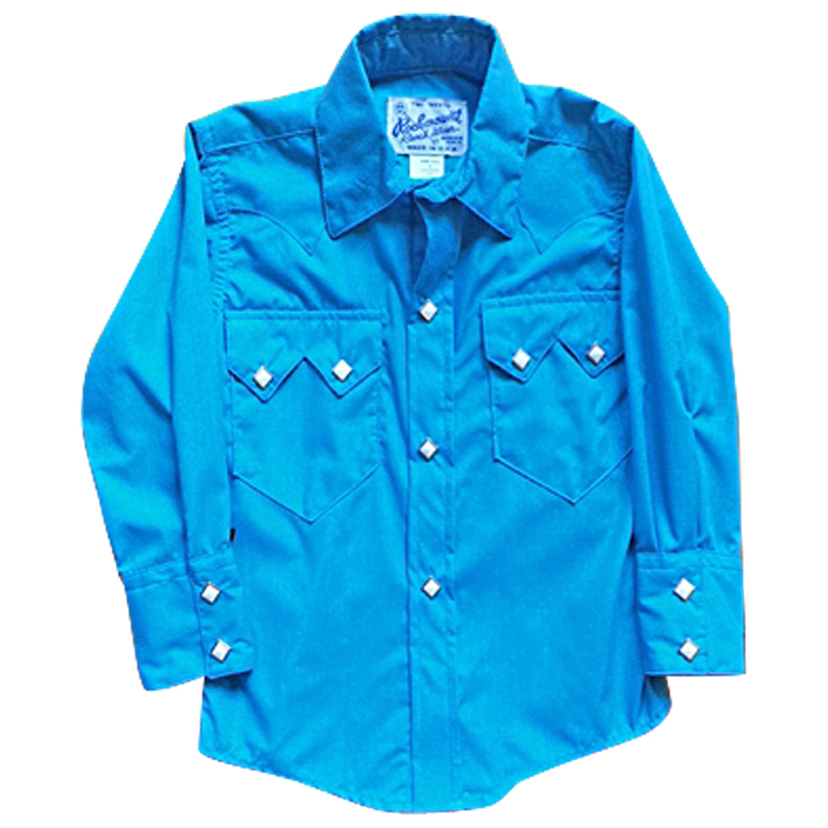 Kid's Vintage Solid Turquoise Western Shirt - Rockmount