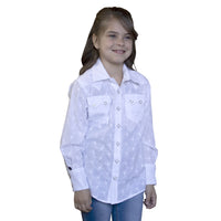 Kid's Plaid White Eyelet Cotton Western Shirt - Rockmount