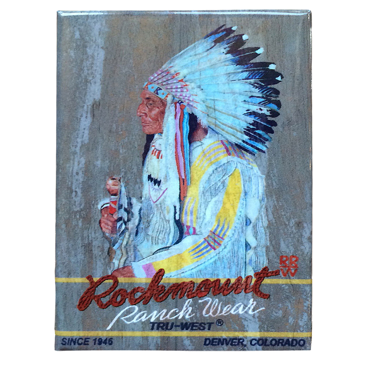 Rockmount Indian Chief Vintage Western Magnet - Rockmount
