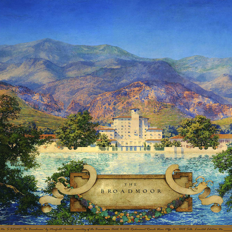 Limited-Edition the Broadmoor Silk Scarf by Maxfield Parrish - Rockmount